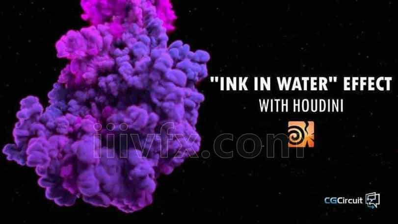 第114篇 水中彩色墨水墨效果Ink in Water effect with Houdini