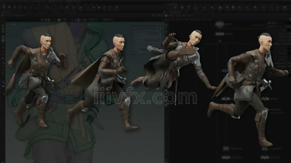Houdini产品级动态布料解算Dynamic cloth simulation for production