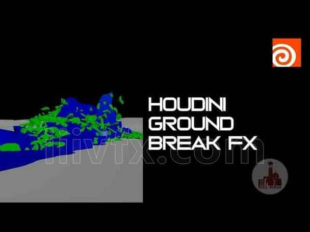 Houdini地面地裂破坏特效隆起工程GroundBreak FX #houdini, #vfx, #simulation #particles