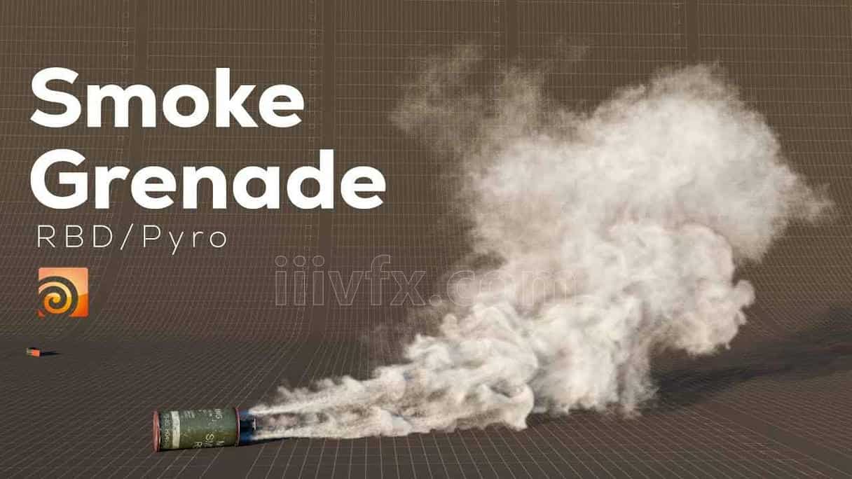 Houdini烟雾弹pyro催泪弹教程【工程】