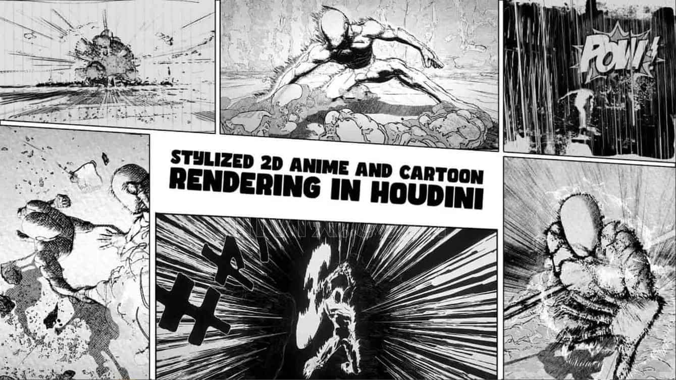 上船！拳头在houdini中制作漫画风格化的2D动画和卡通渲染 Stylized 2D Anime And Cartoon Rendering In Houdini