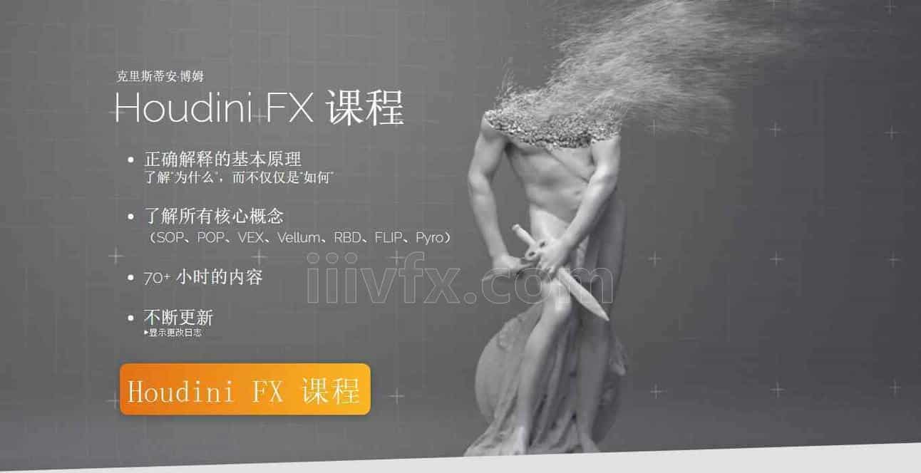 【更新中】Houdini一套最全面基础入门到高级综合特效课程Houdini Fx Course  初级初学 特效向专业Ai翻译