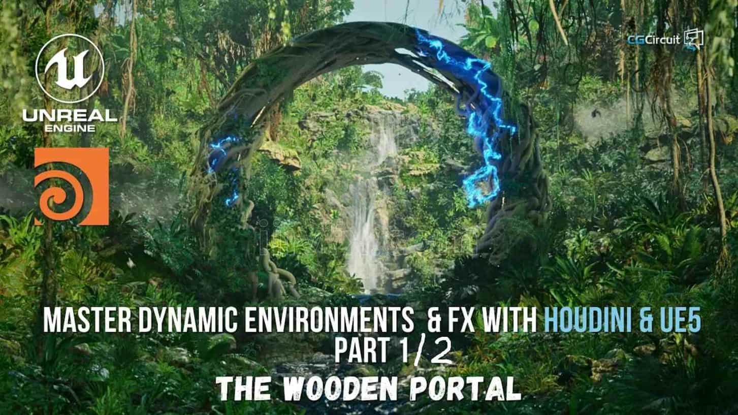 Houdini结合UE5掌握动态环境FX特效教程Part 1和part2两部全