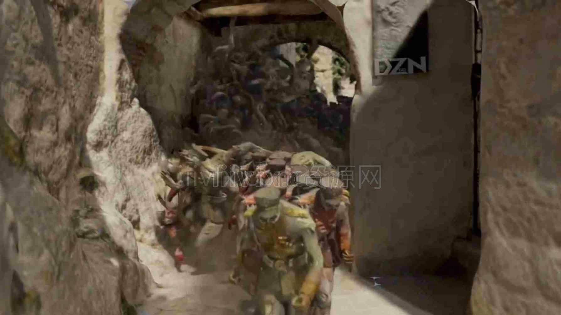 （名违规修复）Houdini僵尸世界群集工程world war z zombie crowd in Houdini 19.5
