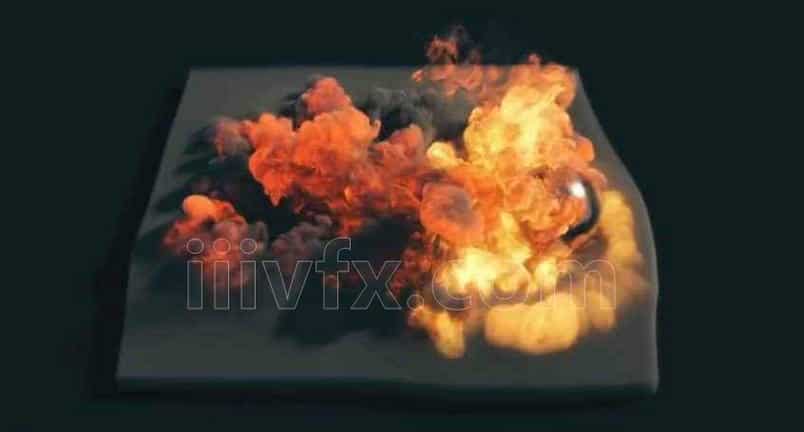 Houdini18写实pyro火焰 (H18 – HIP File)工程文件
