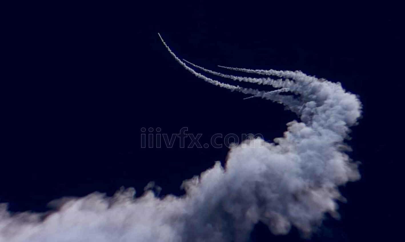 Houdini轻松掌握拖尾烟雾pyro Smoke Trails效果课程Houdini Smoke Trails