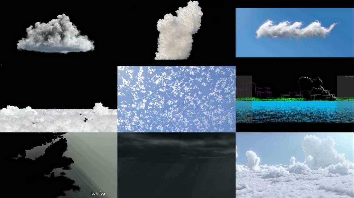超多写实形态云制作云资产+渲染hip工程Cloud Modelling in Houdini